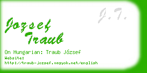 jozsef traub business card